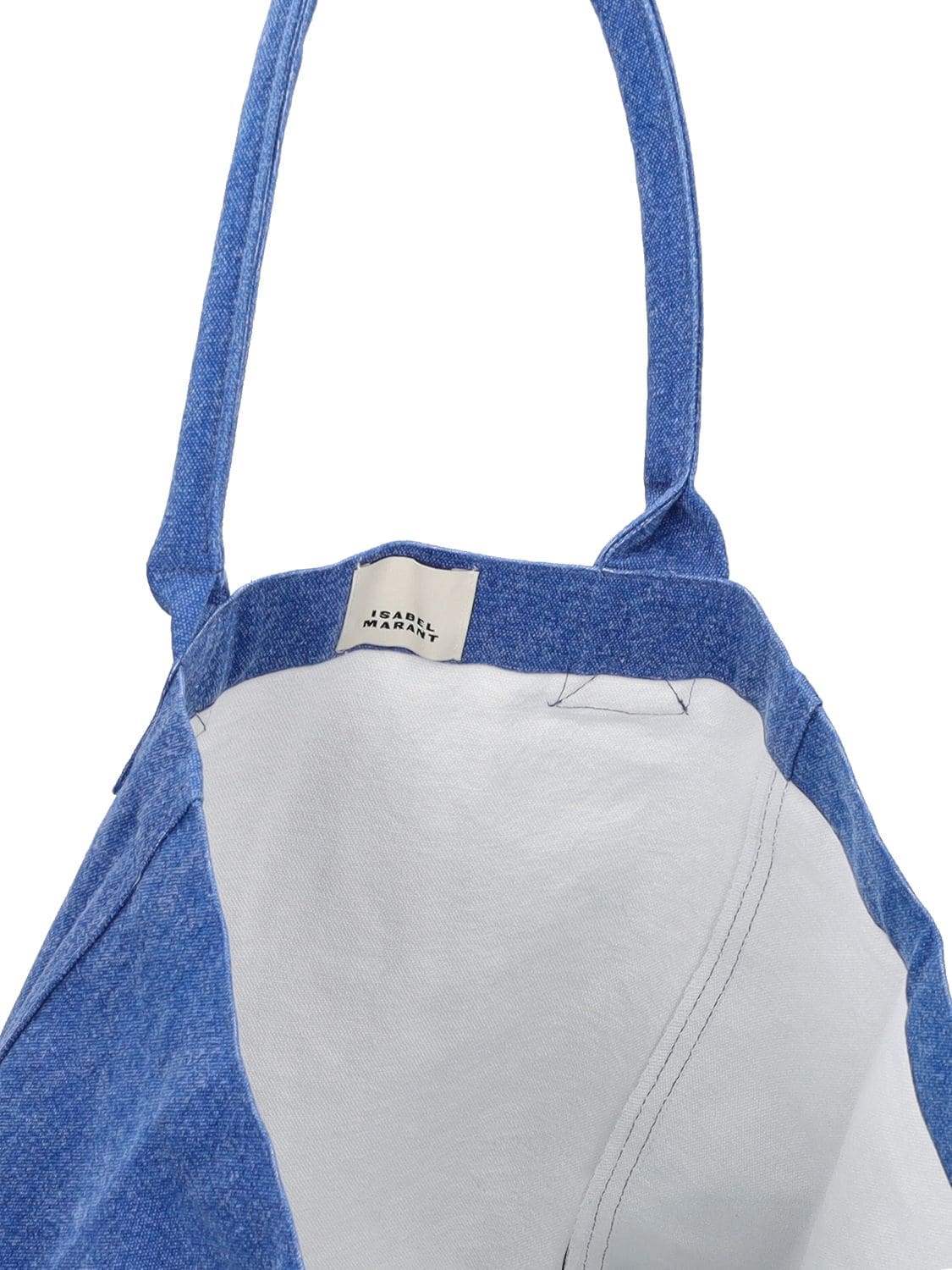 Shop Isabel Marant Small Yenky Tote Bag In Blue
