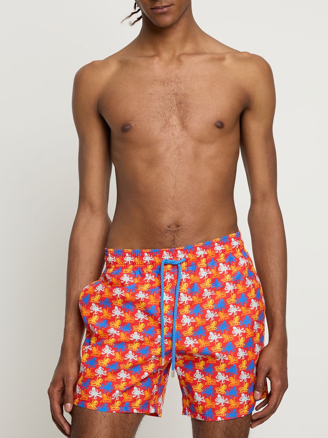Vilebrequin Men's Micro Octopus-print Swim Shorts In Multicolor