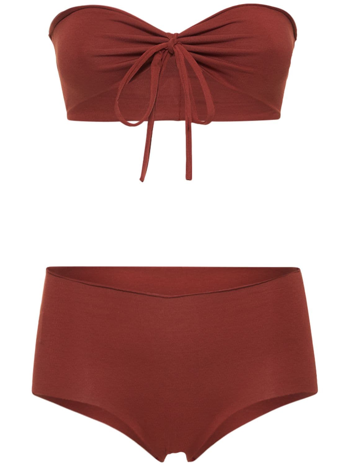 ISOLE & VULCANI Seamless Cotton Jersey Bikini