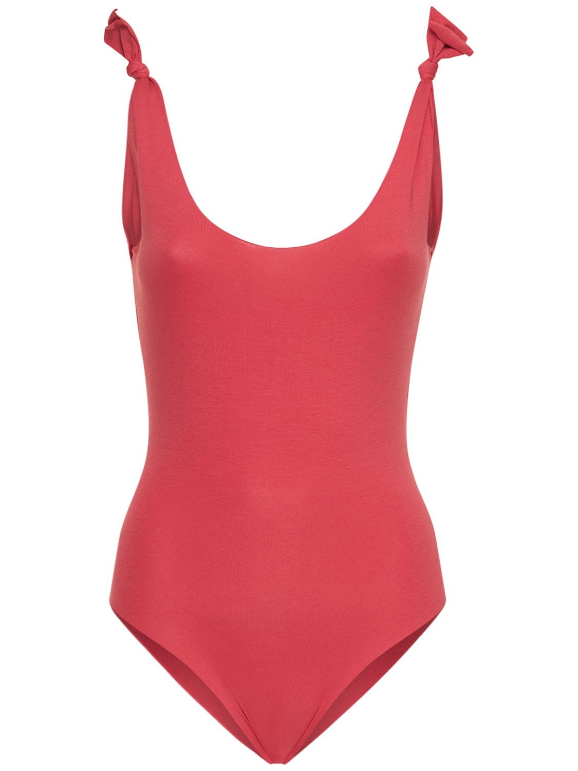 Isole & Vulcani Seamless Jersey One Piece Swimsuit In Pink