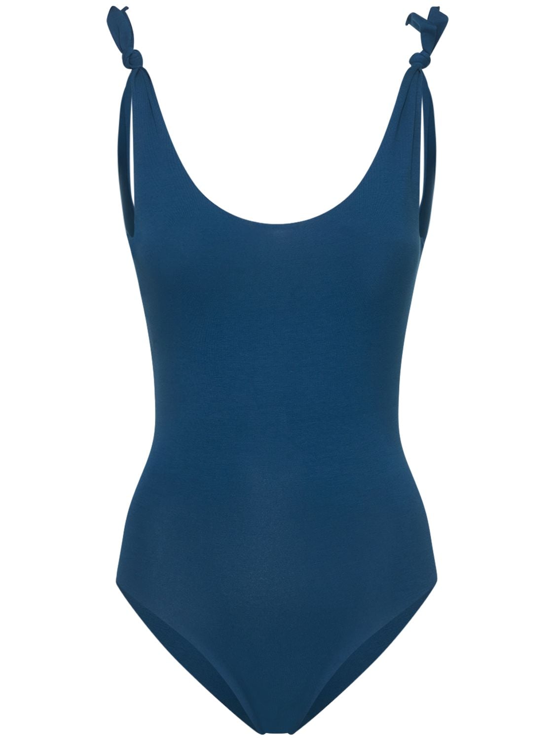 Isole & Vulcani Seamless Jersey One Piece Swimsuit In Dark Blue