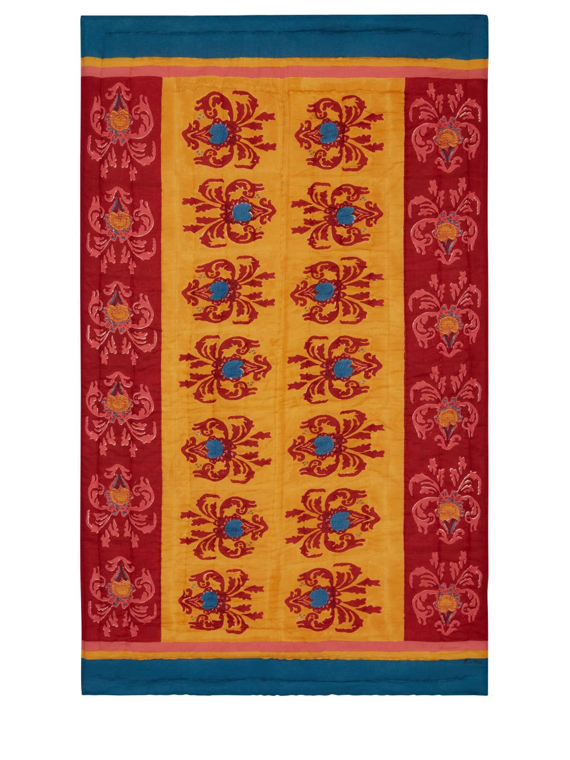 Lisa Corti Brocade Royal Blue绗缝毯子 In Multicolor