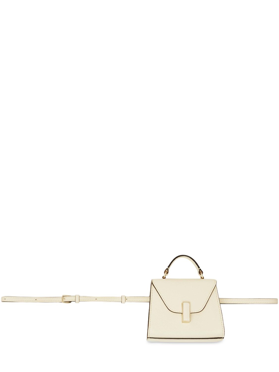 Iside Top handle mini bag - Pergamena White