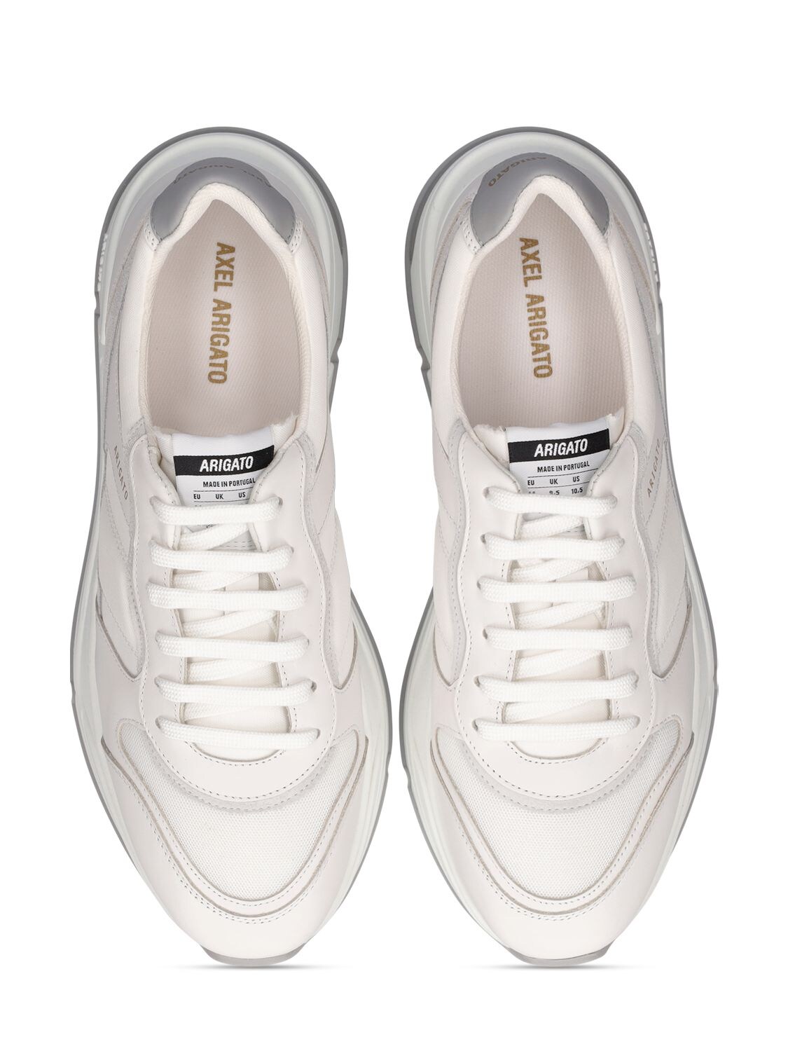 Shop Axel Arigato Rush Leather Sneakers In White