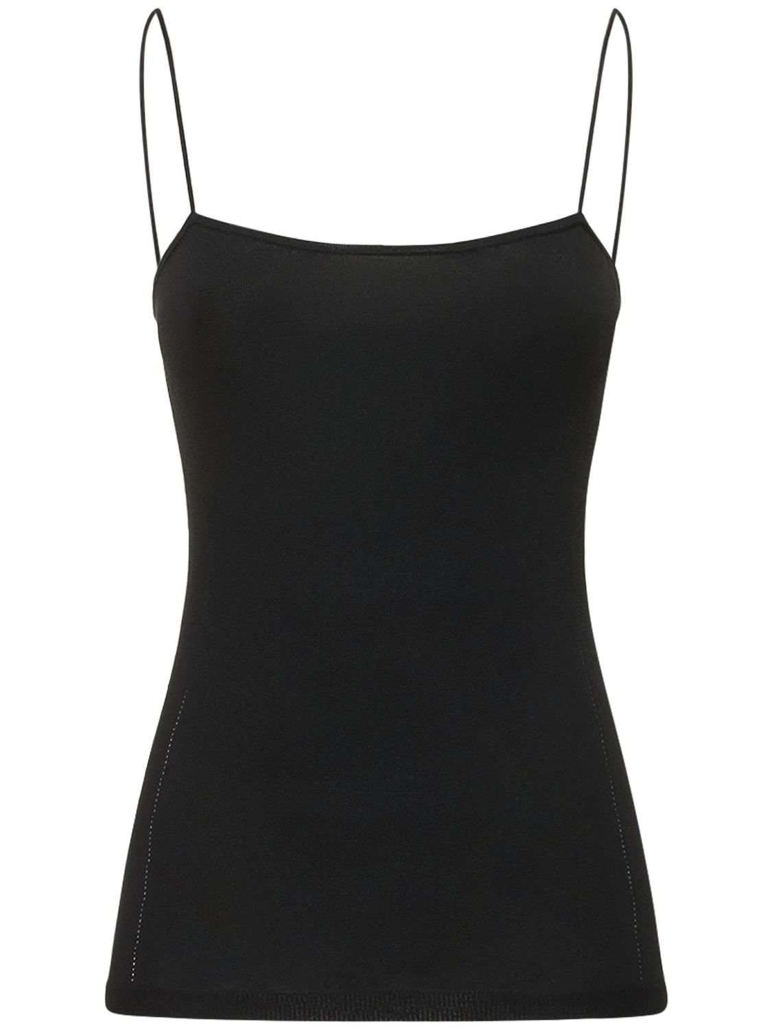 Lemaire Square-neck Spaghetti-strap Tank Top In Black