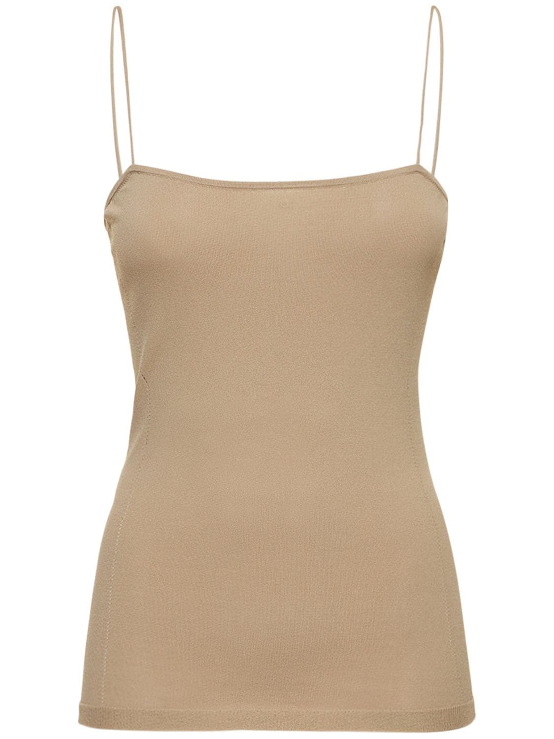 LEMAIRE DARTED FITTED VISCOSE TANK TOP