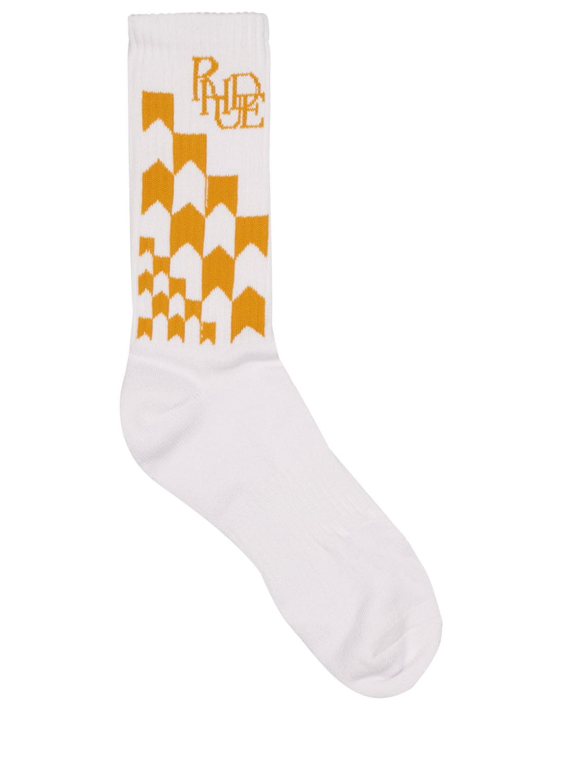 Racing Checked Logo Socks