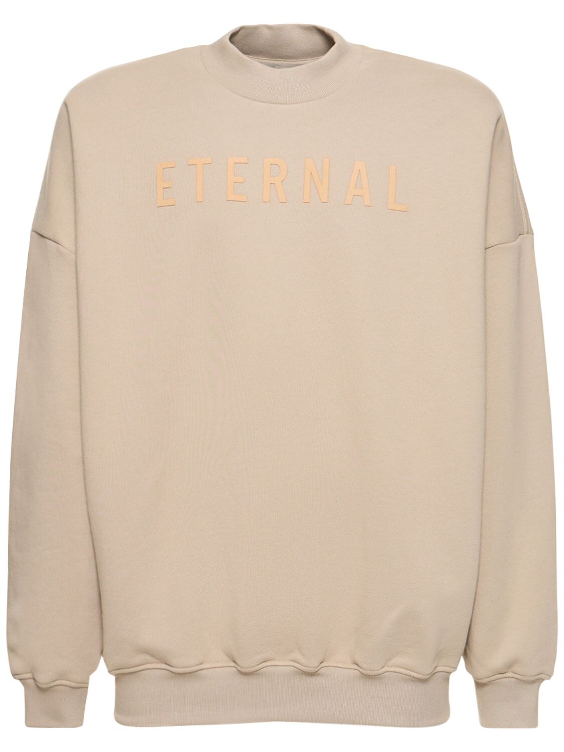 Fear Of God ‘eternal' Fleece Crewneck Sweatshirt In Beige