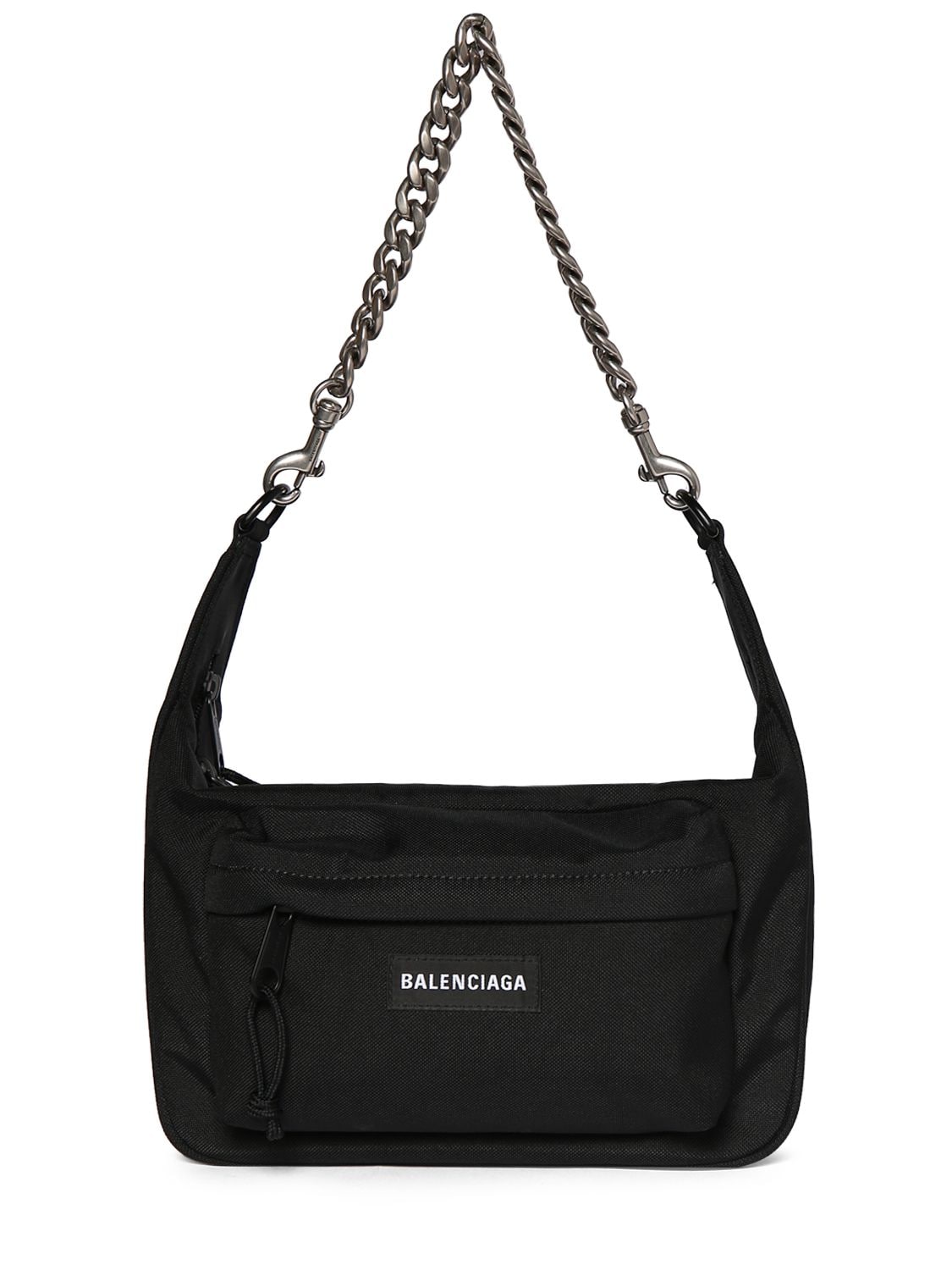 Balenciaga Medium Raver Nylon Bag In Black