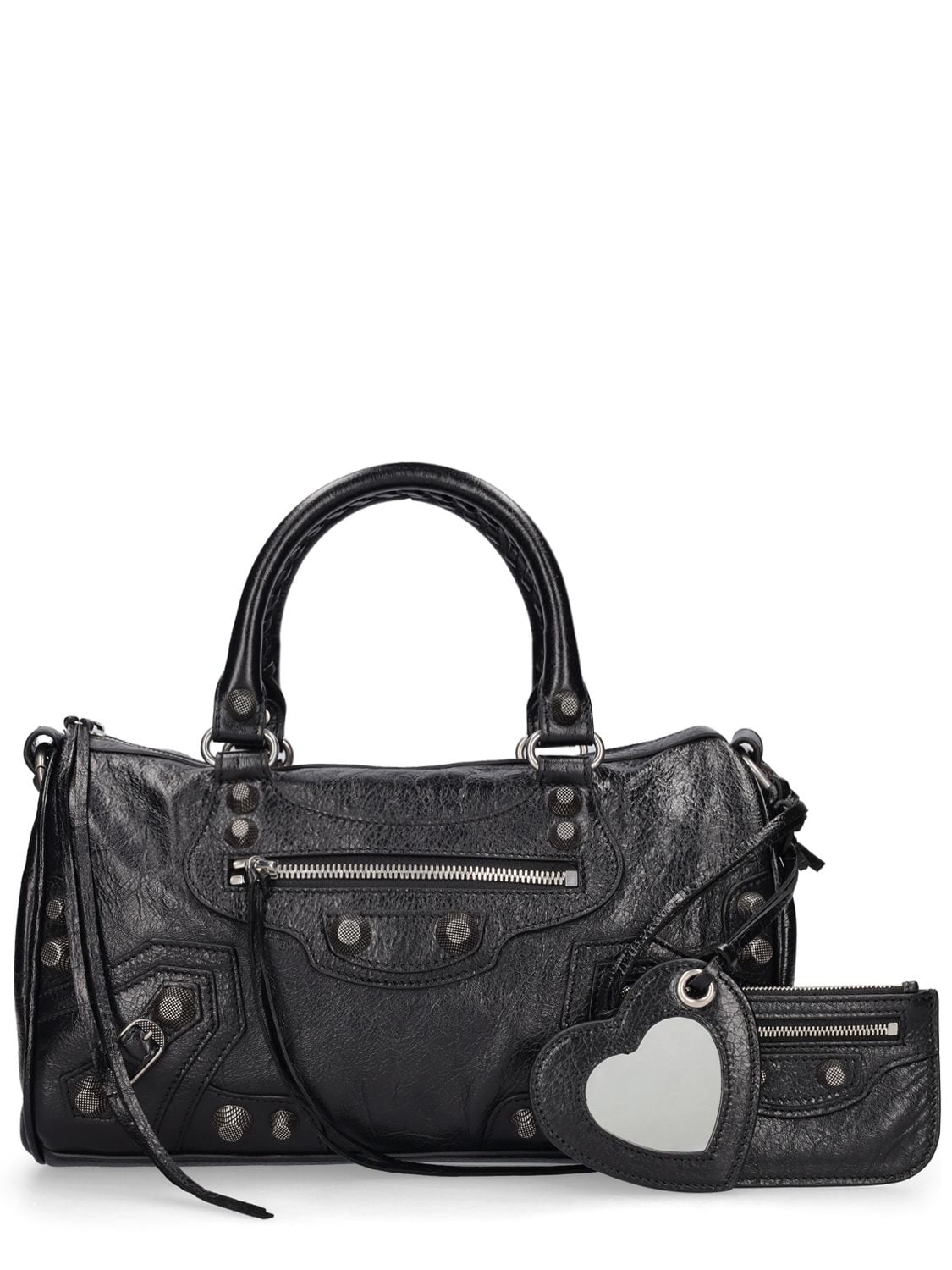 Medium Le Cagole Leather Duffle Bag – WOMEN > BAGS > TOP HANDLE BAGS
