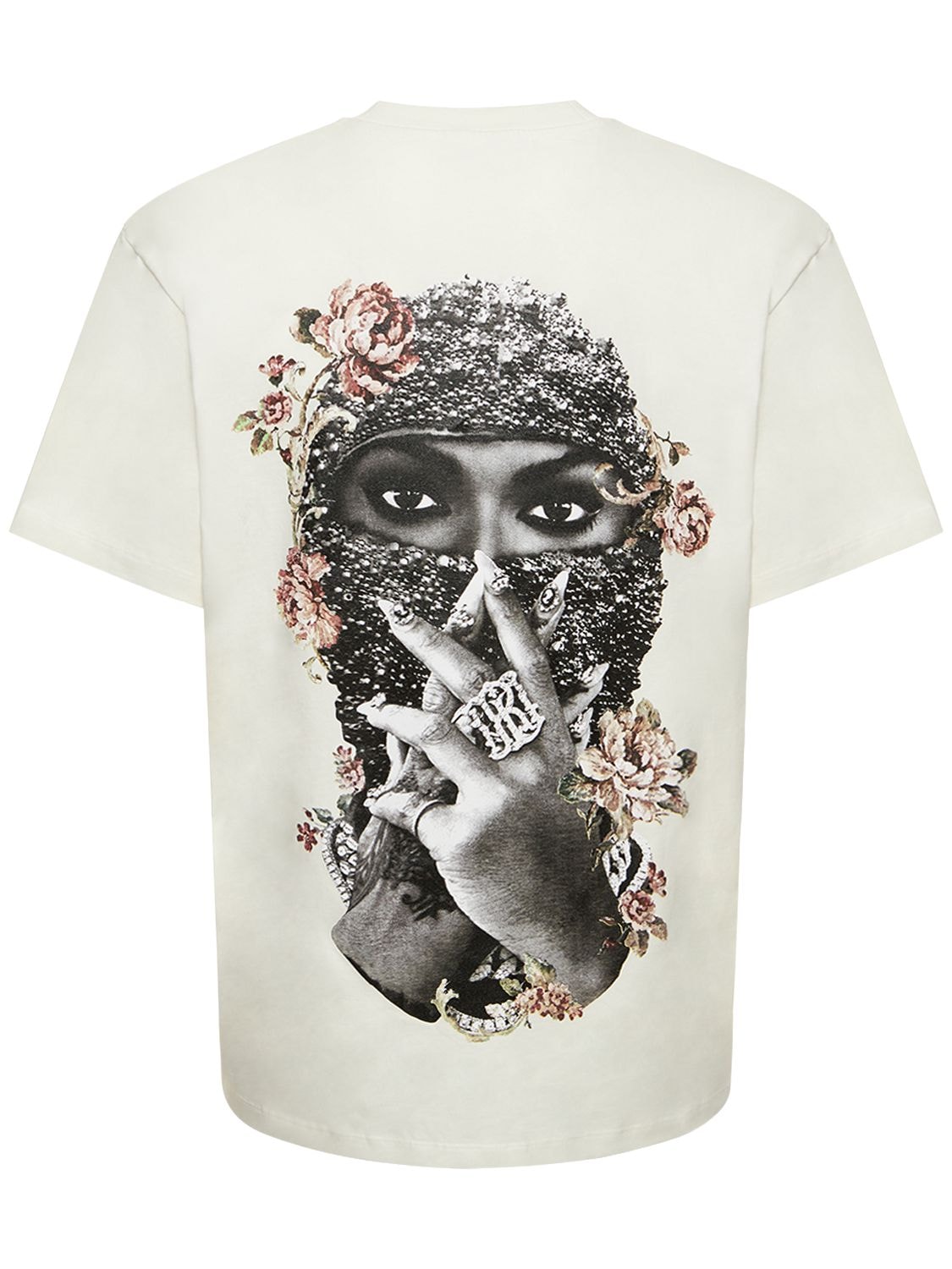 Image of Black Pears Mask Printed T-shirt