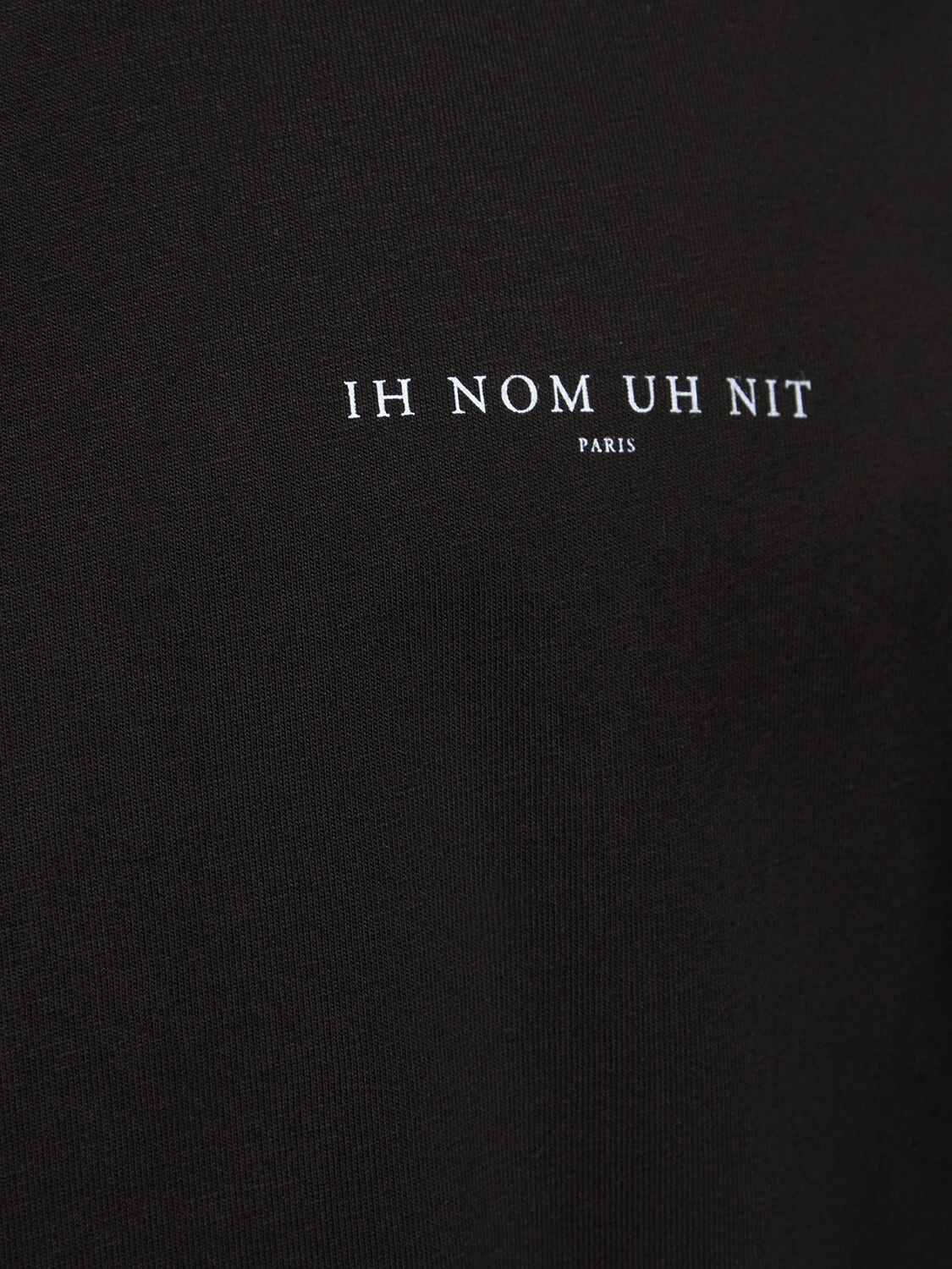 IH NOM UH NIT BLACK PEARS MASK PRINTED T-SHIRT 