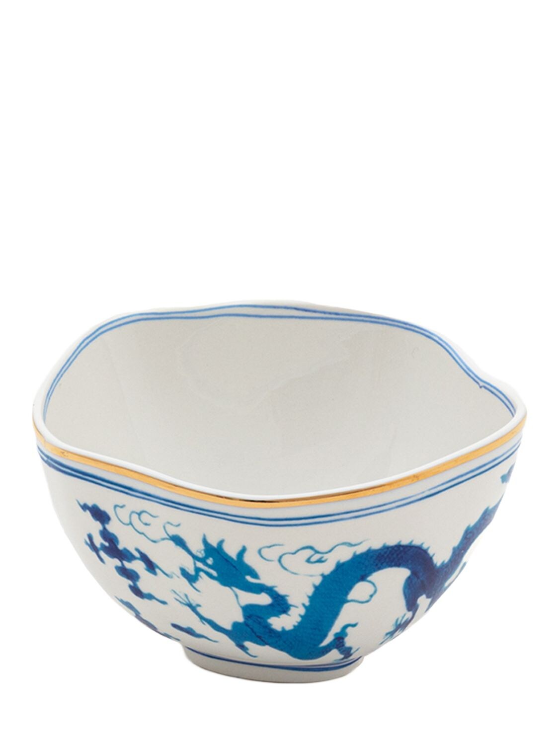 Shop Seletti Classics On Acid Dragon Bowl In White,blue