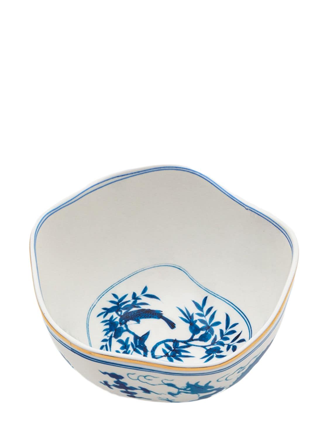 Seletti Classics On Acid Dragon Bowl In White,blue
