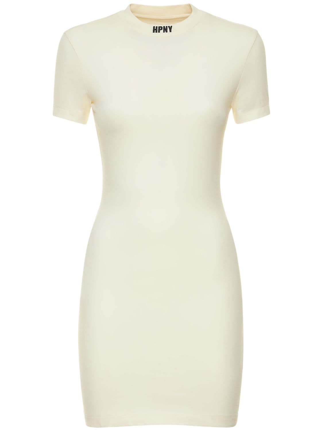 Hpny S/s Cotton Blend Mini Dress – WOMEN > CLOTHING > DRESSES