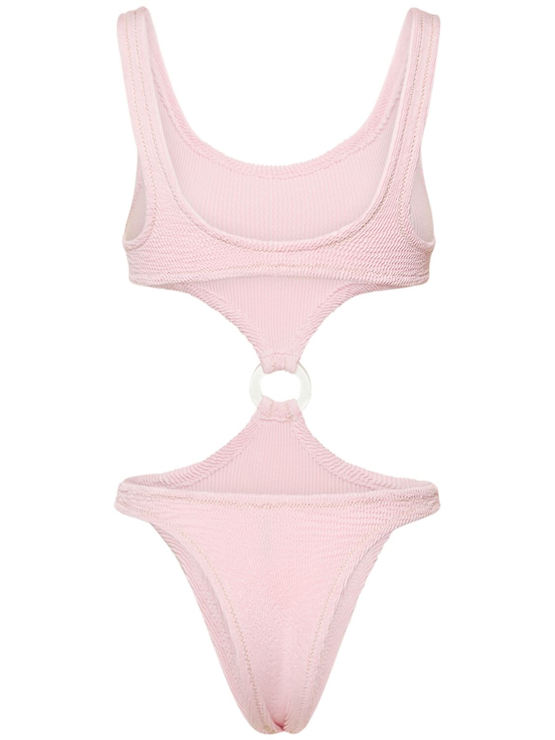 Shop Reina Olga Augusta Cut Out One Piece Swimsuit In Pink