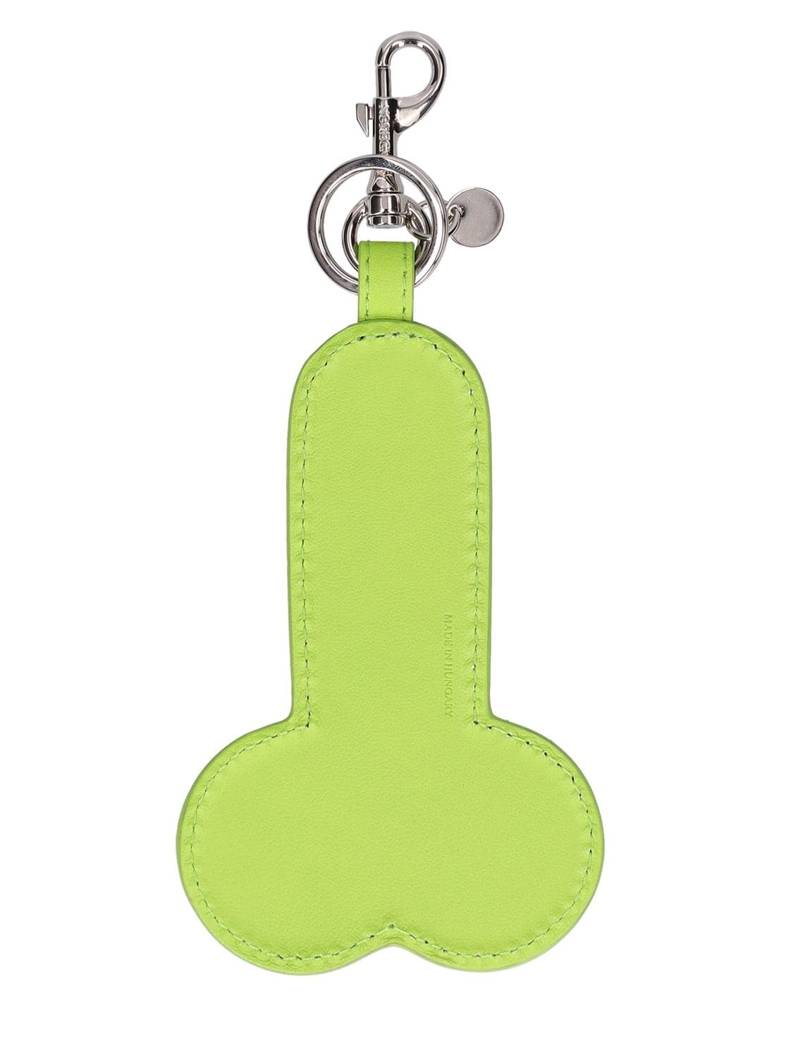 Shop Jw Anderson Lamb Leather Keyring In Yellow