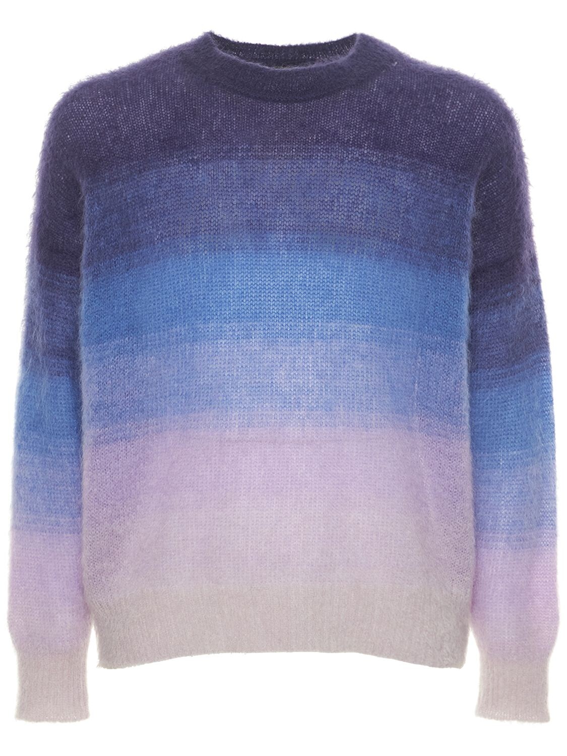 Gradient Mohair Blend Knit Sweater