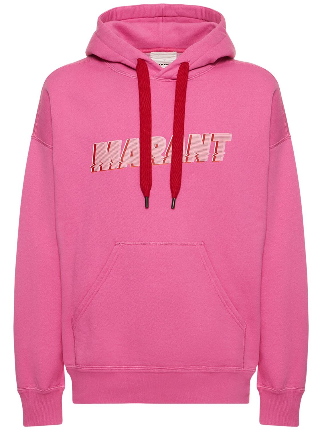 ISABEL MARANT LOGO PRINT COTTON HOODIE