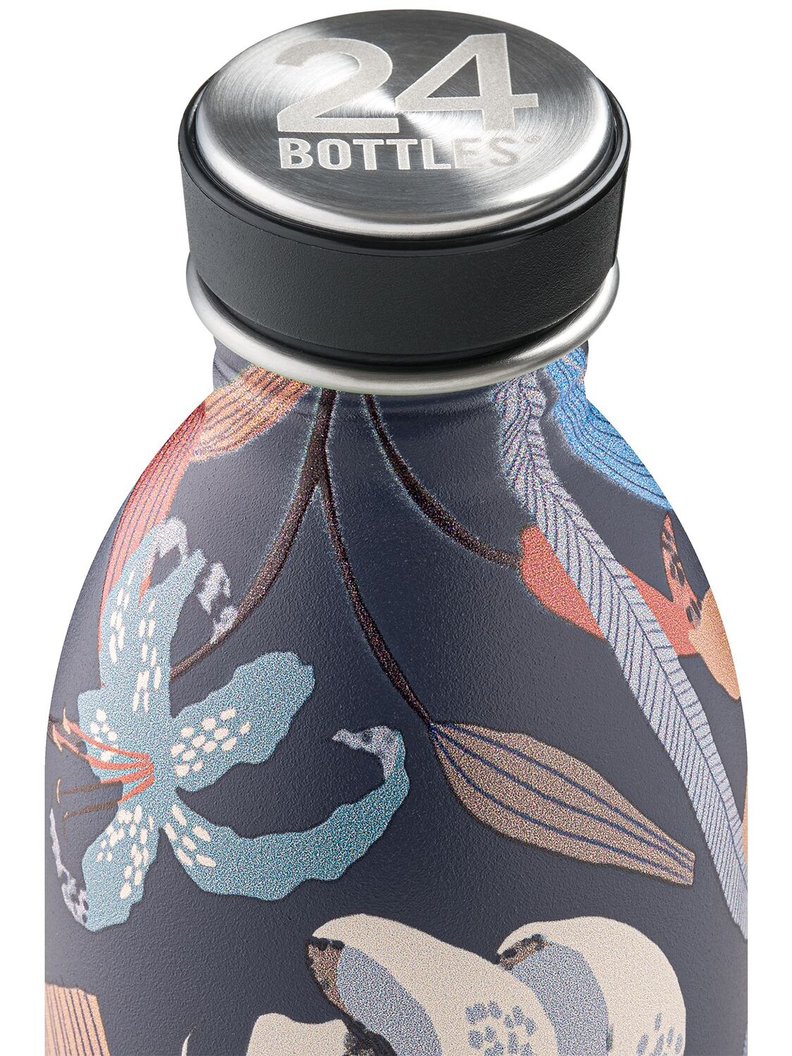 Shop 24bottles 500ml Navy Lily Urban Bottle In Blue