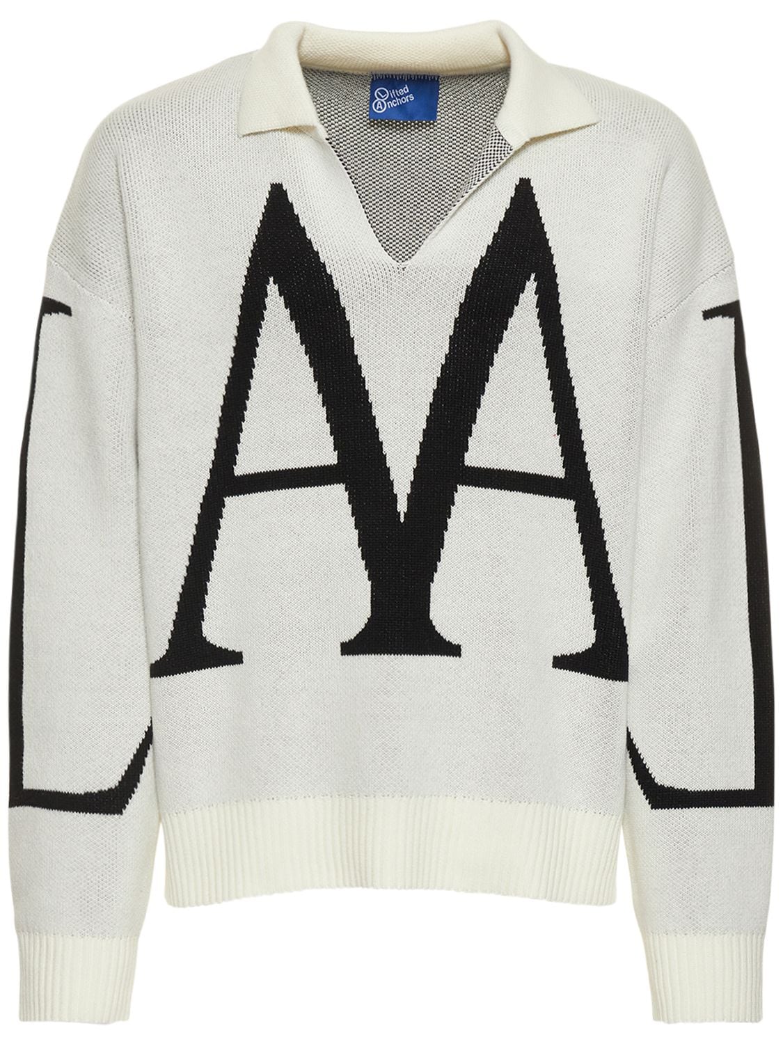Lifted Anchors Nautica Jacquard Knit Sweater In Gray