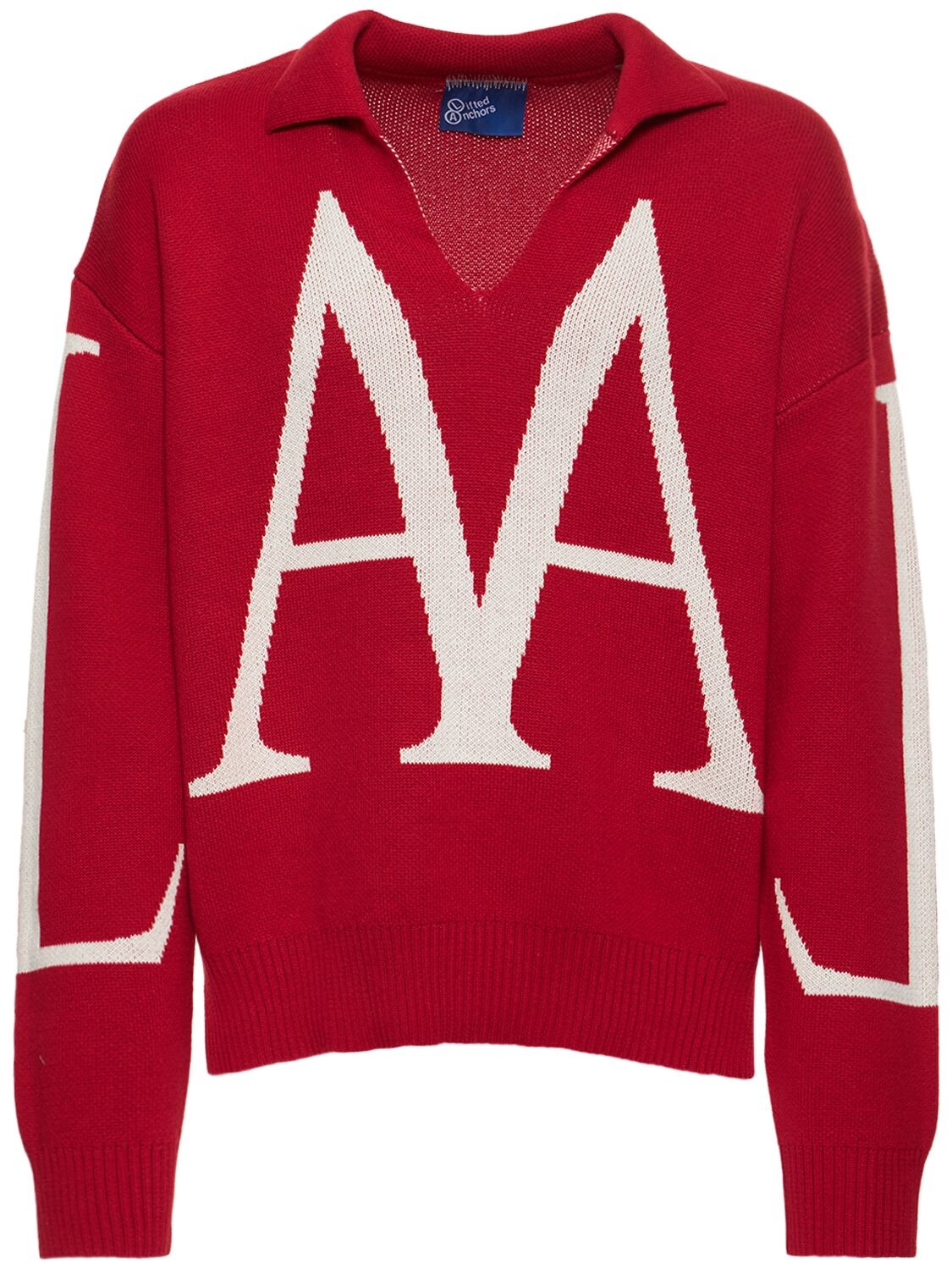 Lifted Anchors Nautica Jacquard Knit Sweater In Red,multi