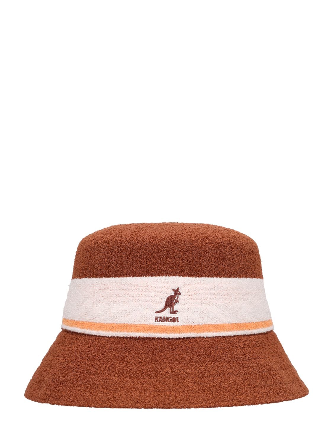 Kangol Bermuda条纹渔夫帽 In Brown