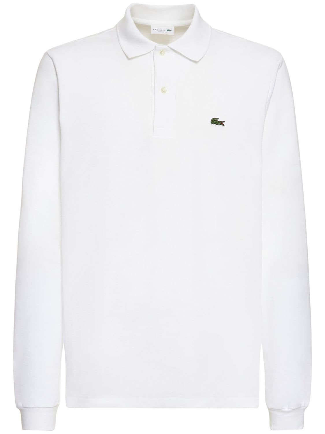 LACOSTE COTTON PIQUET LONG SLEEVE POLO SHIRT