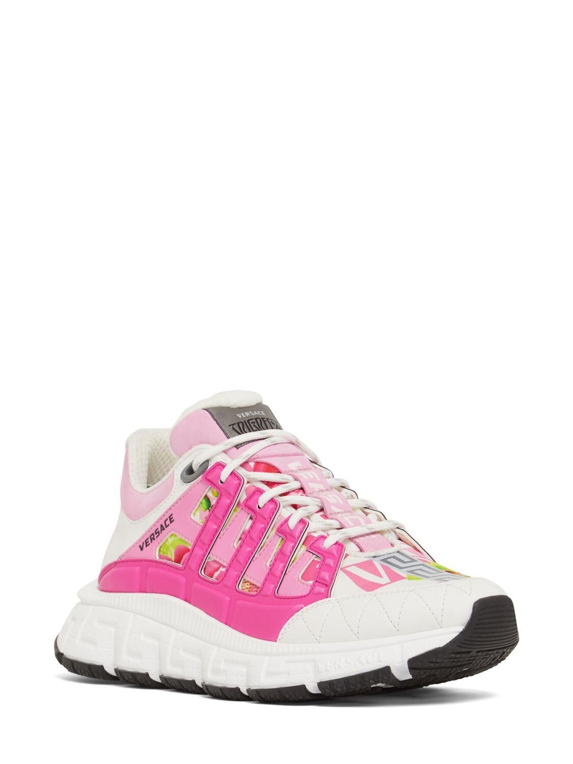 Versace Trigreca Colorblock Fashion Trainer Sneakers In Pink | ModeSens