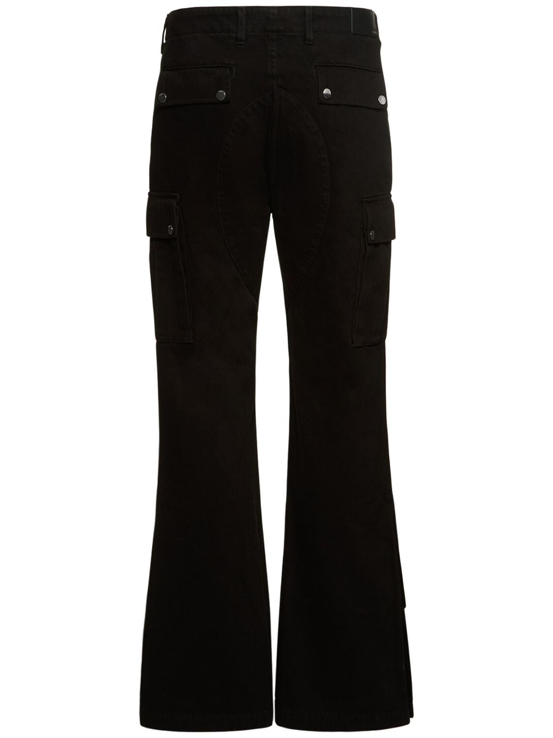 Shop Amiri M65 Flared Cargo Pants In Black