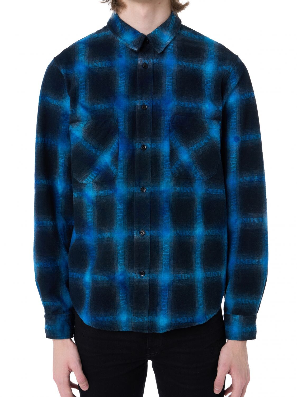 AMIRI PLAID COTTON SHIRT