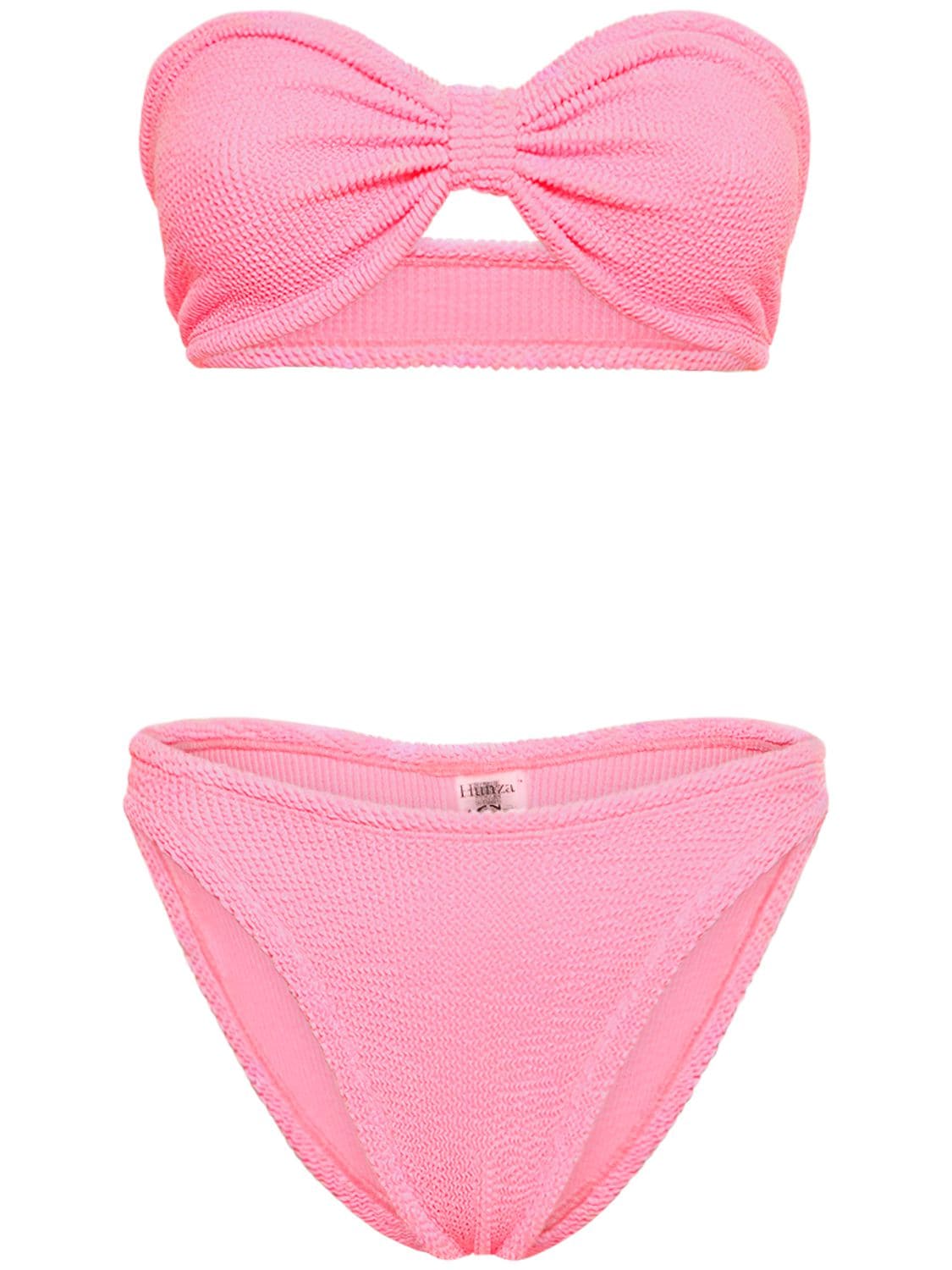 Hunza G Jean Bandeau Bikini In Pink