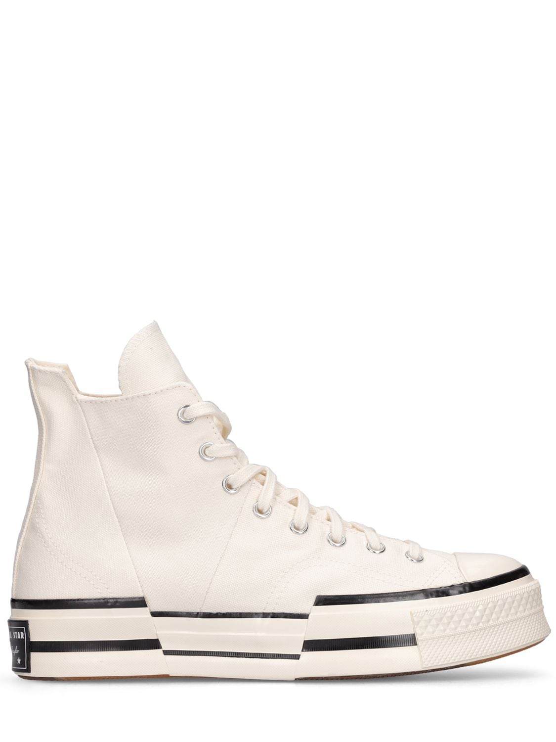 Converse Chuck 70 Plus Distorted High Sneakers In Egret,black | ModeSens