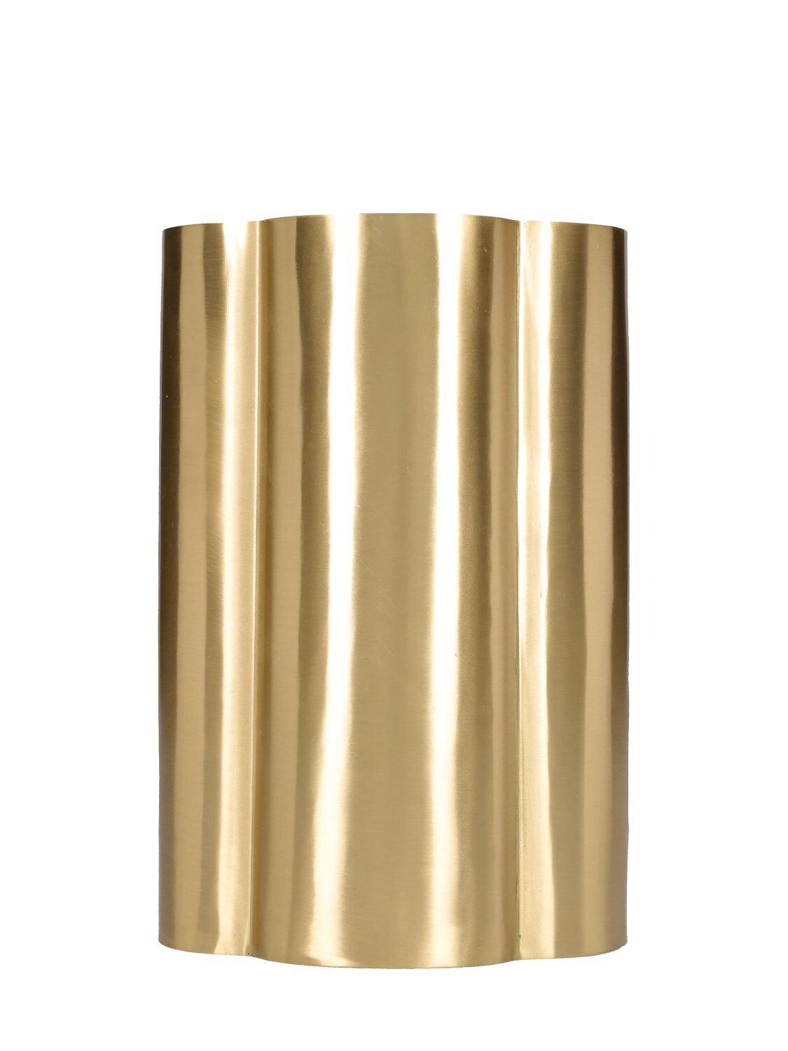 Shop Armani/casa Move Vase In Matt Gold