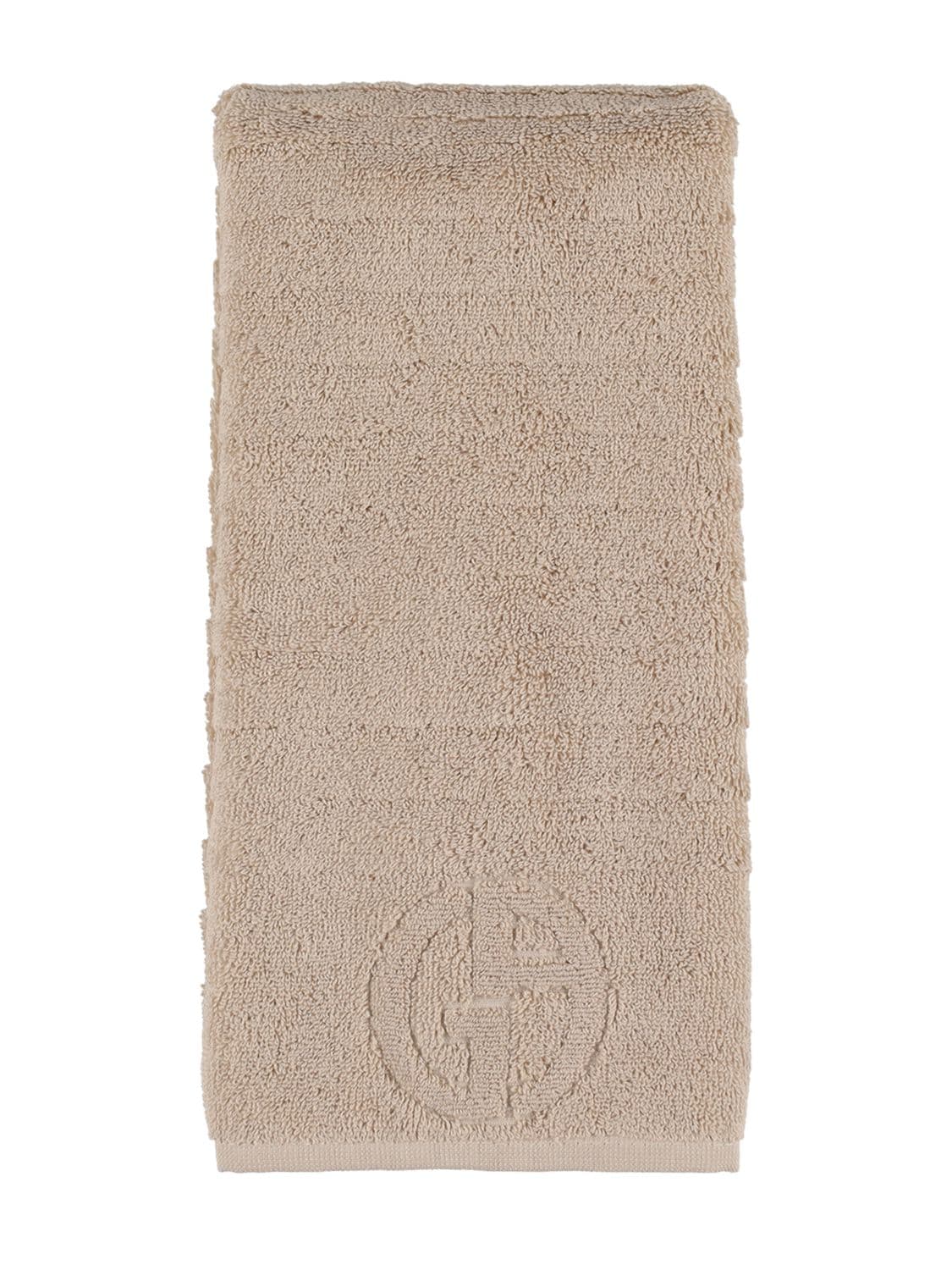 Armani/casa Dorotea Cotton Hand Towel In Dove Grey