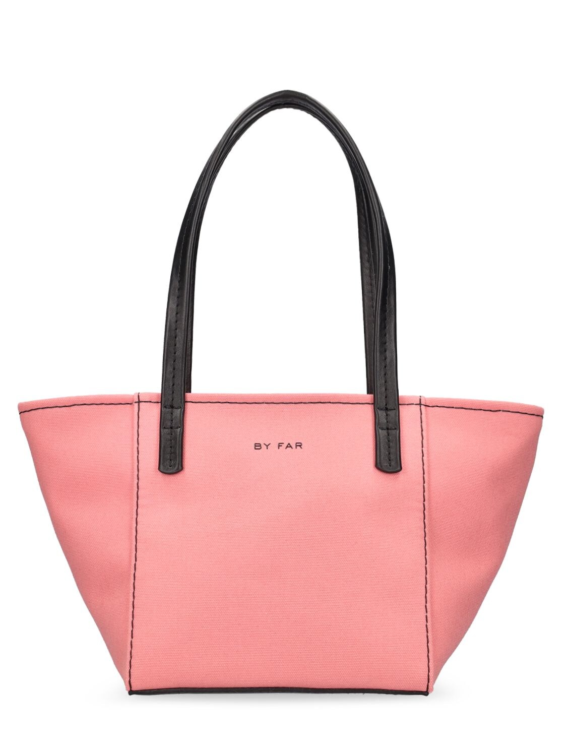Bar Canvas & Nappa Leather Tote Bag