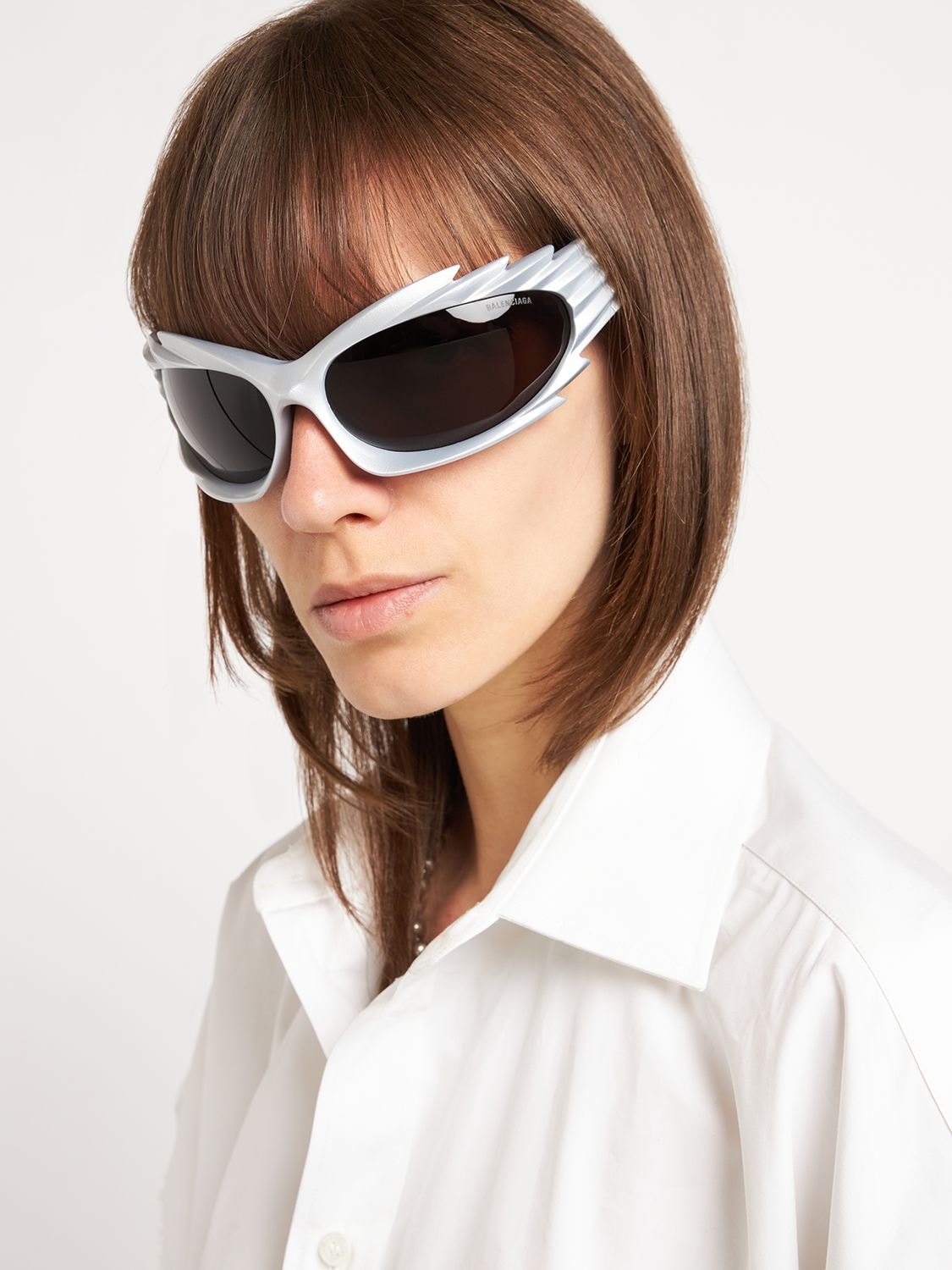 Image of 0255s Spike Rectangle Acetate Sunglasses