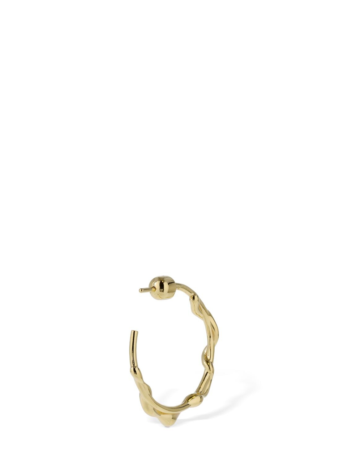 Shop Maria Black Nuri 25 Mono Hoop Earring In Gold