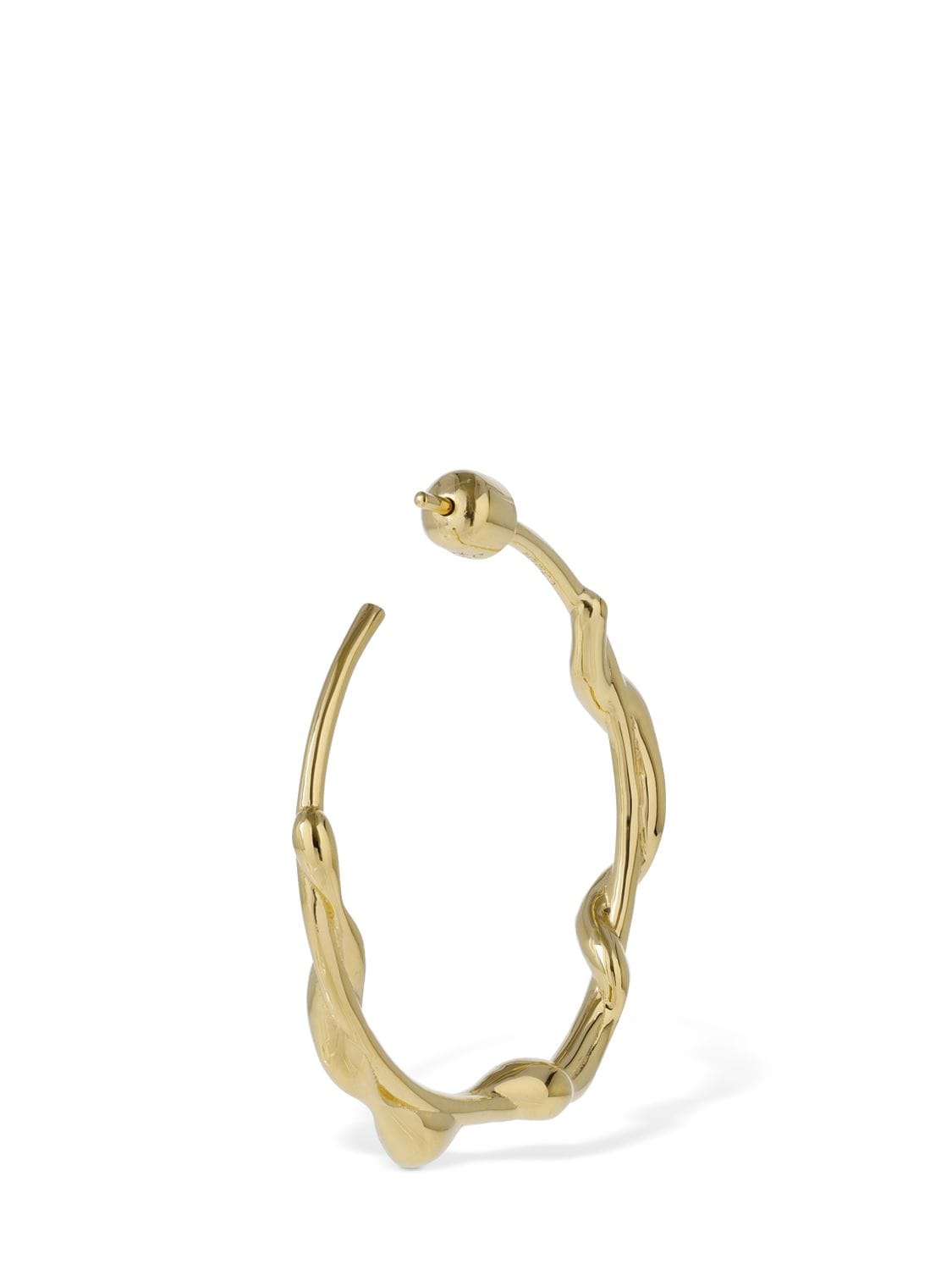 Shop Maria Black Nuri 35 Mono Hoop Earring In Gold