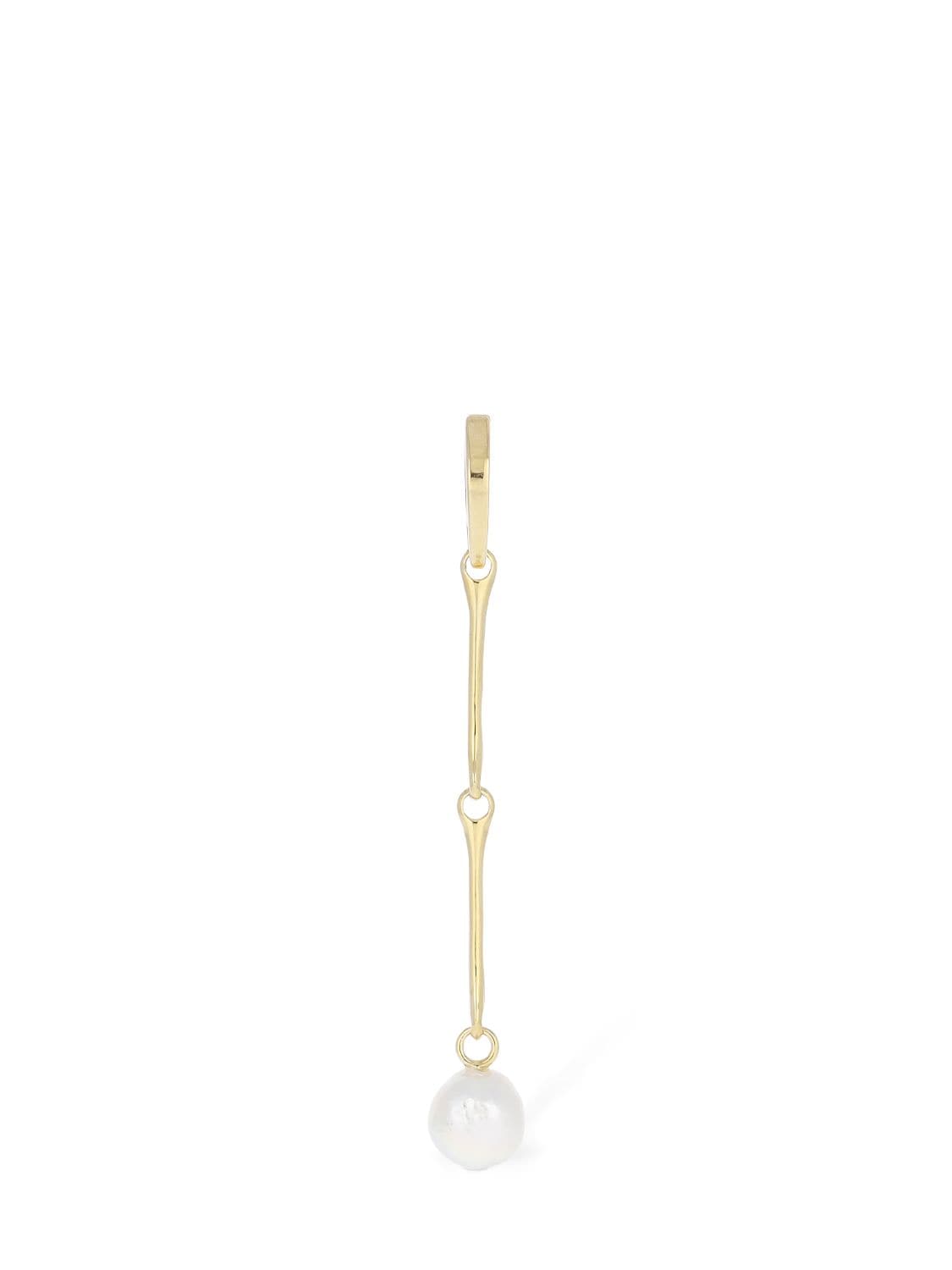 Image of Stag Pearl Mono Earring