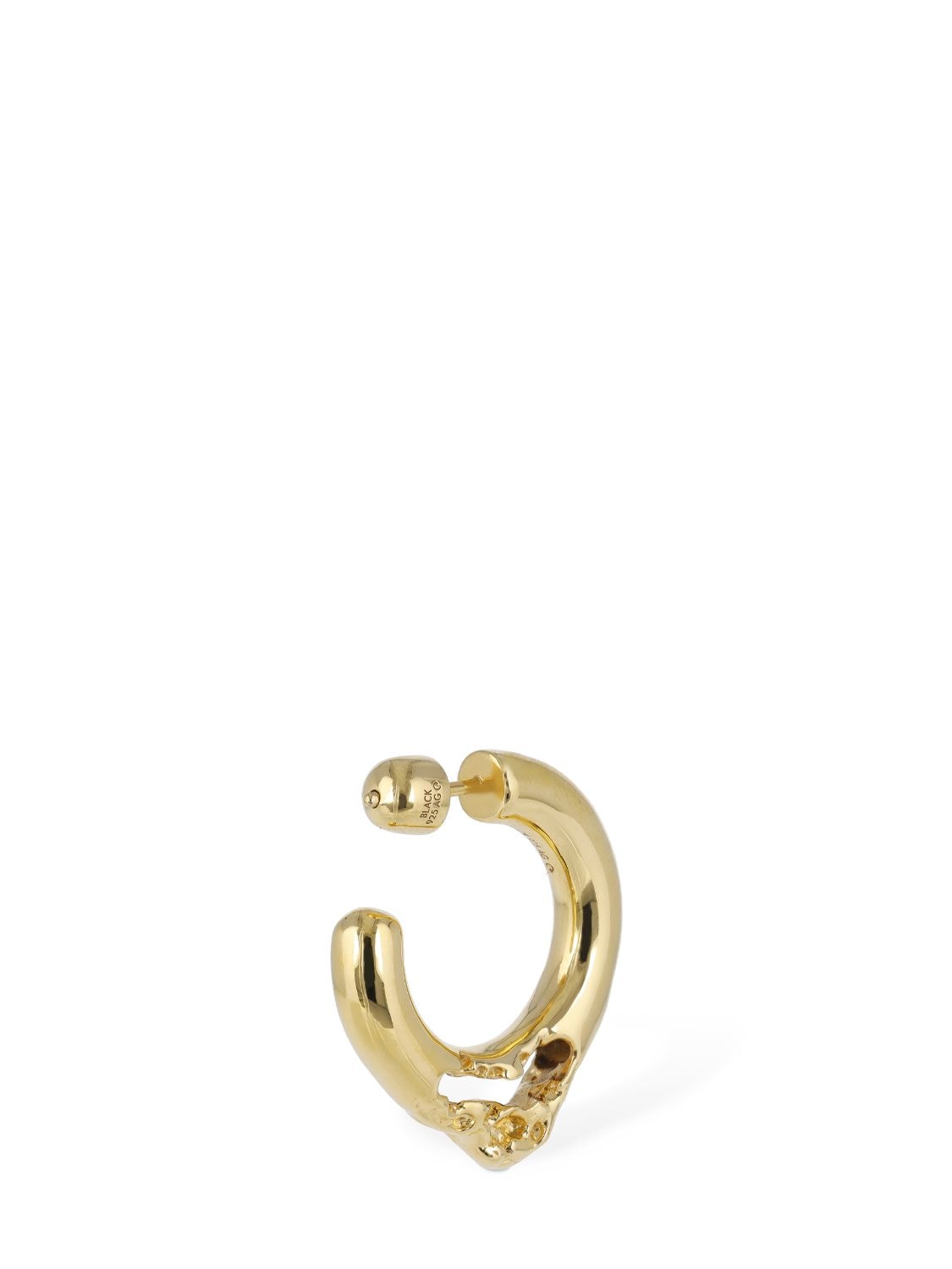 Shop Maria Black Flea 15 Mono Hoop Earring In Gold