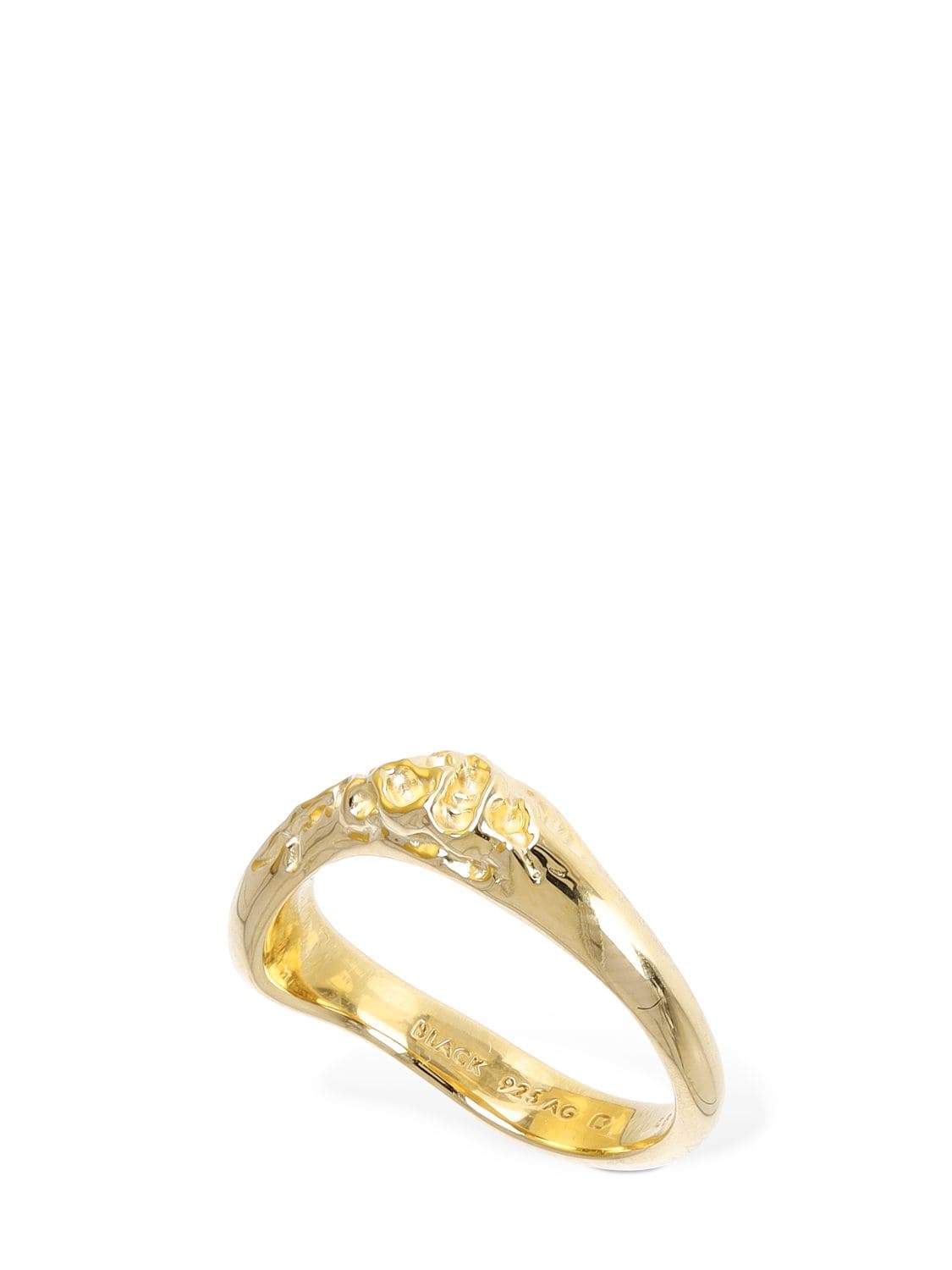 Maria Black Silken Ring In Gold