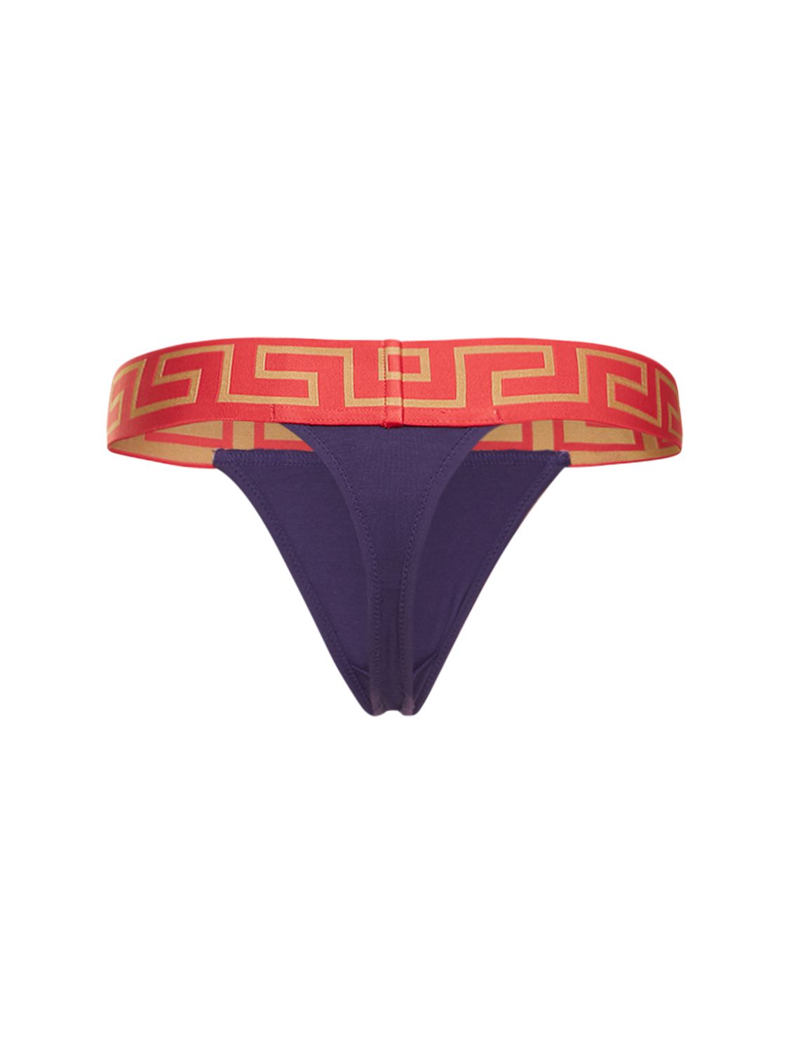 VERSACE JERSEY GRECA THONG
