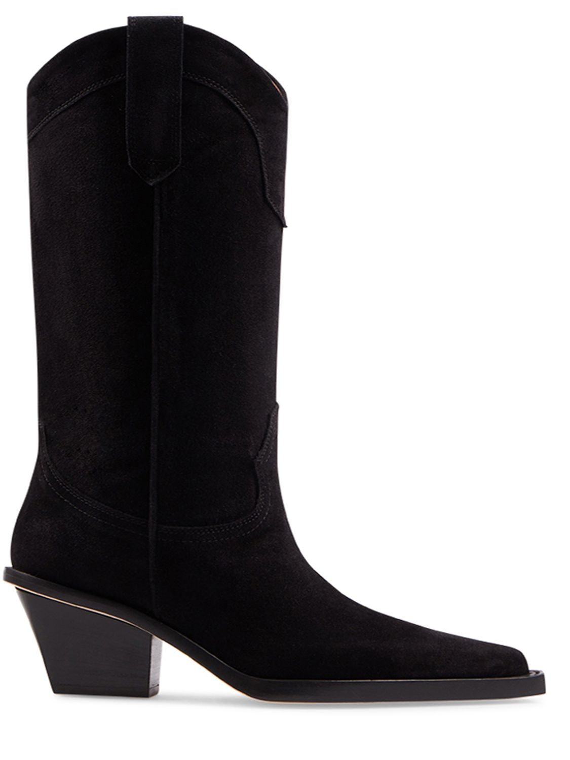 Paris Texas 60mm Dakota Suede Tall Boots In Black