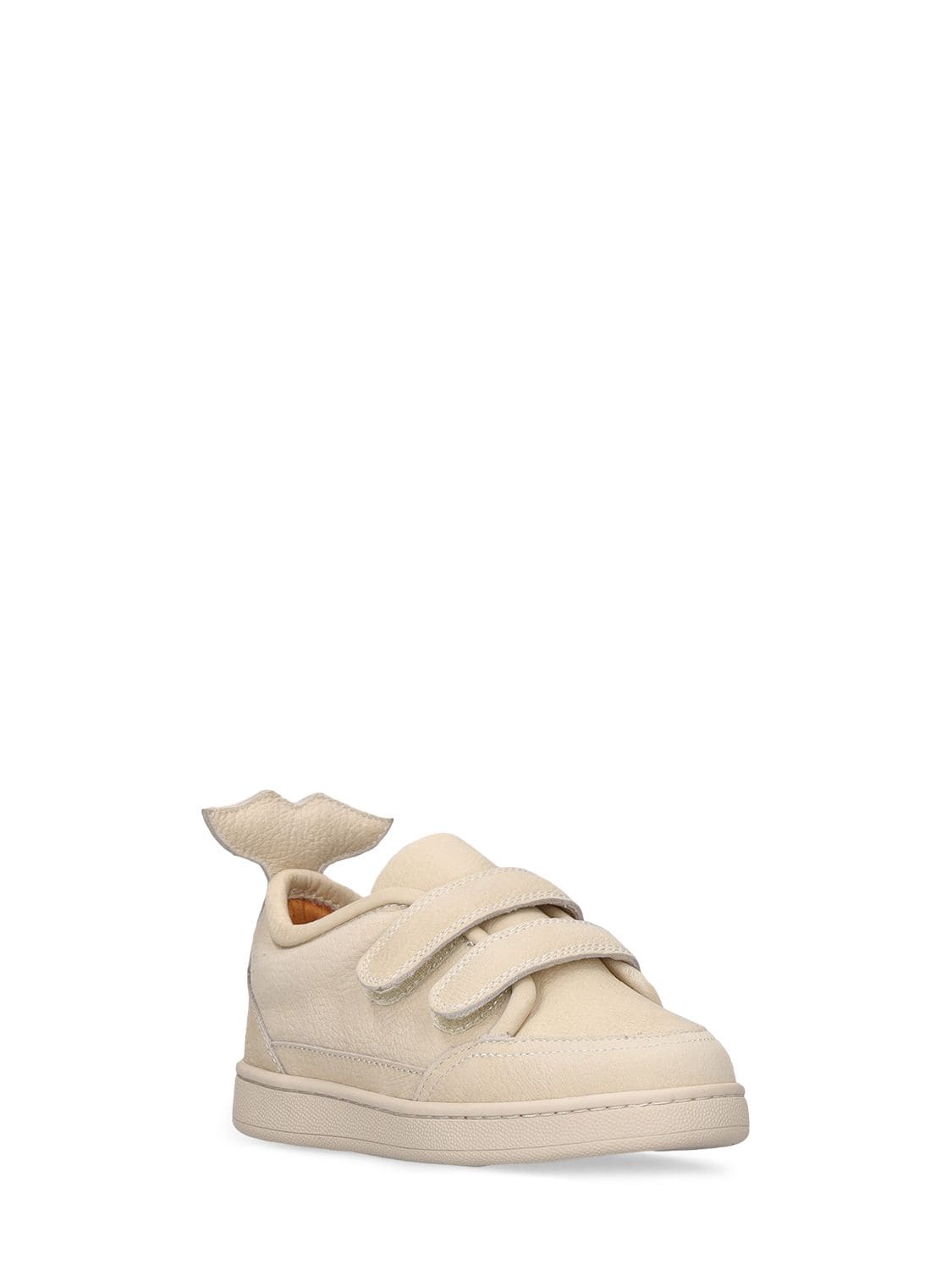 gas specificeren Dom Donsje Kids' Leather Strap Sneakers W/ Patch In Beige | ModeSens