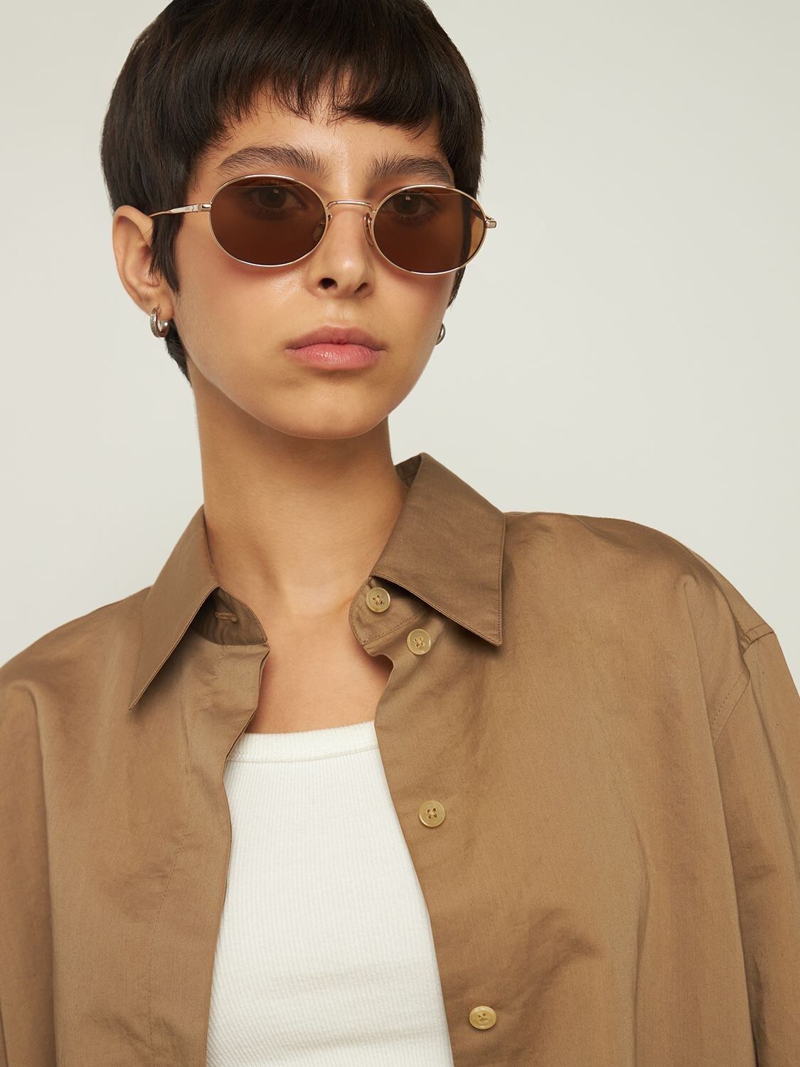 Oval Brown Sunglasses – CHIMI