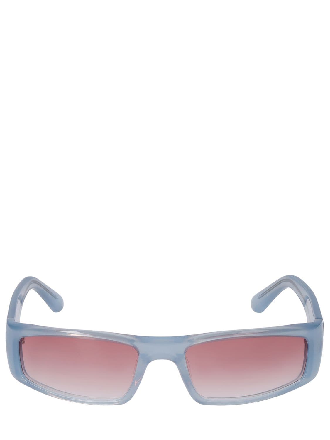 Chimi Jet Soft Blue Squared Acetate Sunglasses In Lightblue,pink
