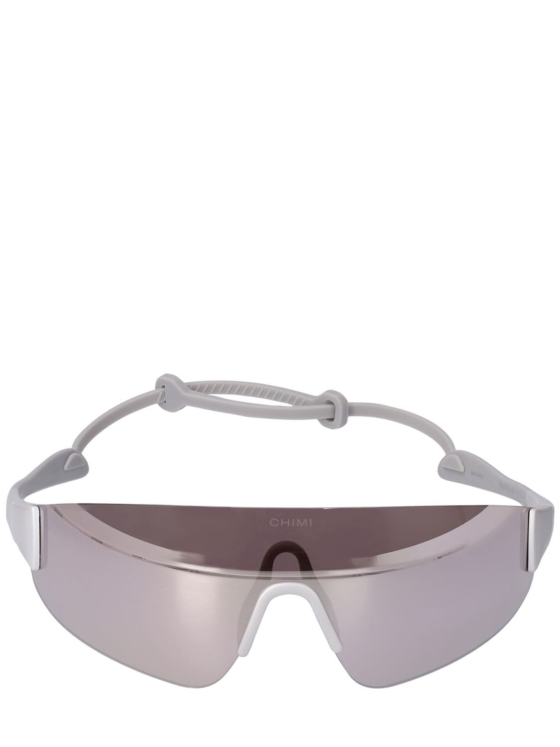 Chimi Pace Ash Mask Sunglasses In Silver,grey