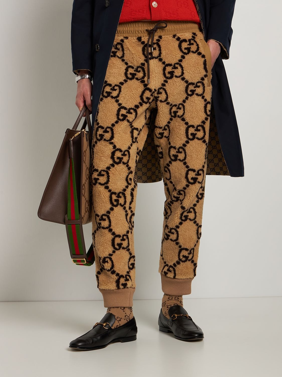Louis Vuitton - Abstract Jacquard Flared Trousers - Bleu Pétrole - Women - Size: 36 - Luxury