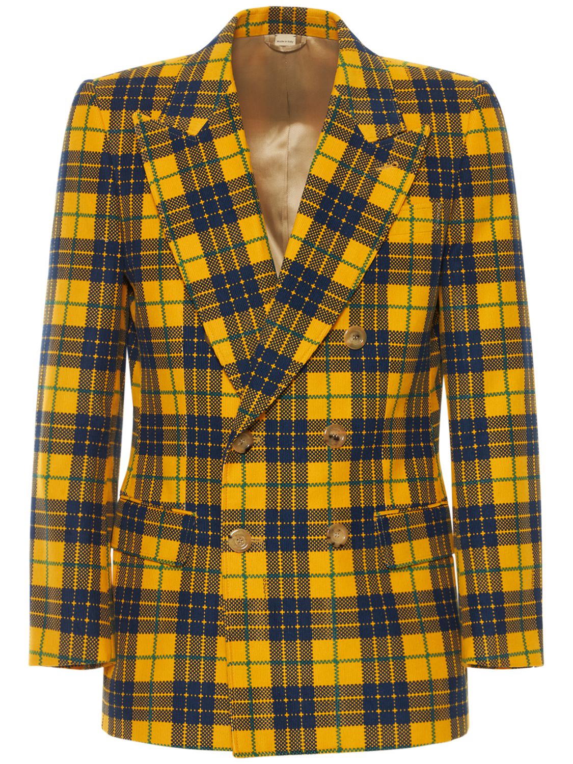 GUCCI COTTON TARTAN JACKET